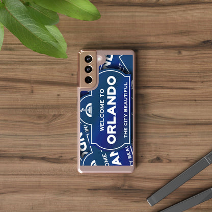 Orlando Clear Phone Case — "Welcome to Orlando" City Sign Design