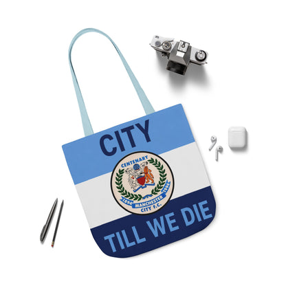 City Till We Die Canvas Tote Bag — Football Fan Flag Tote