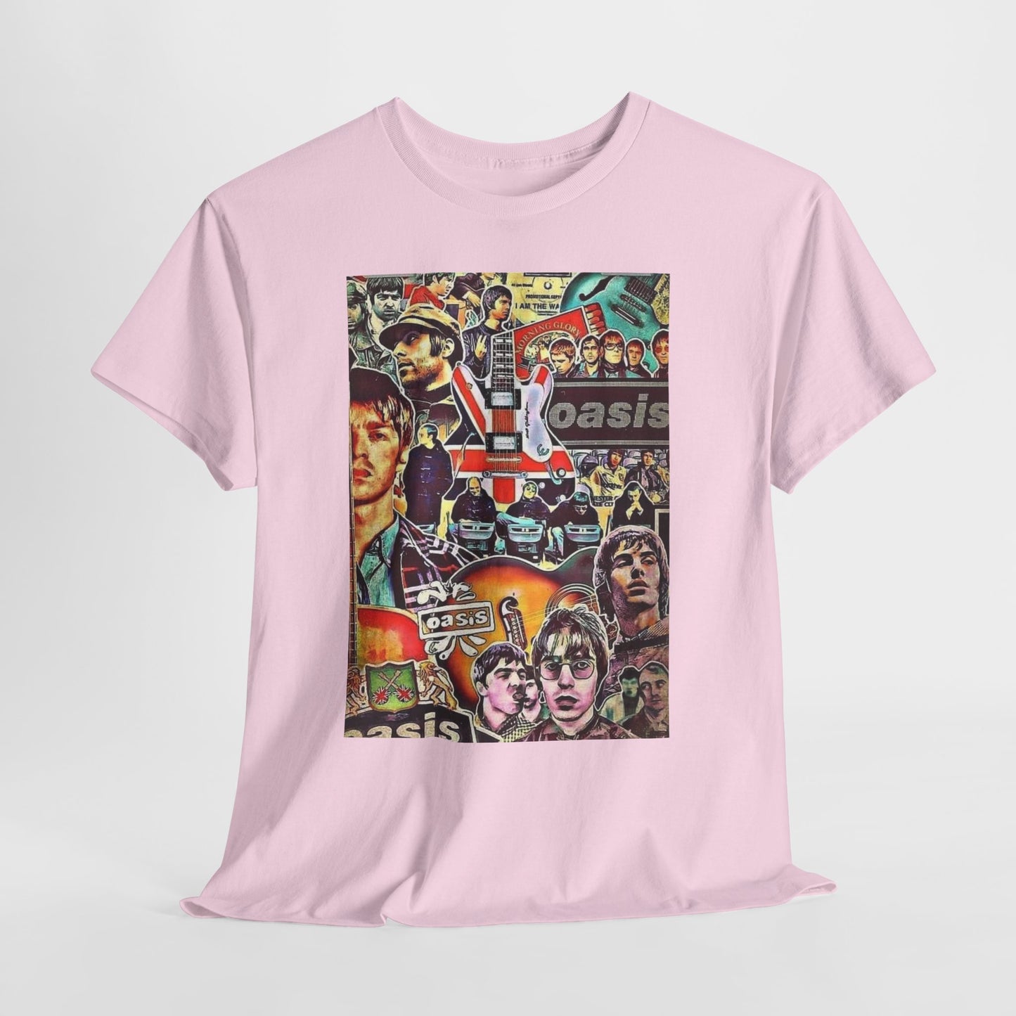 Oasis Collage T-Shirt – Retro Britpop Band Graphic Tee