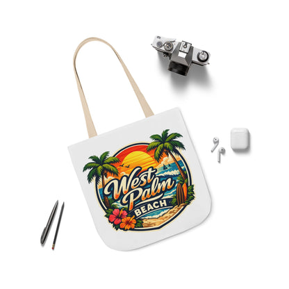West Palm Beach Vintage Sunset Tote