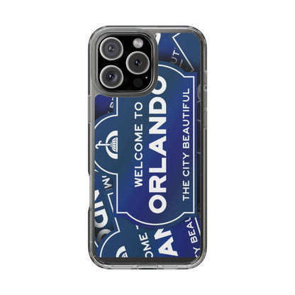 Orlando Clear Phone Case — "Welcome to Orlando" City Sign Design