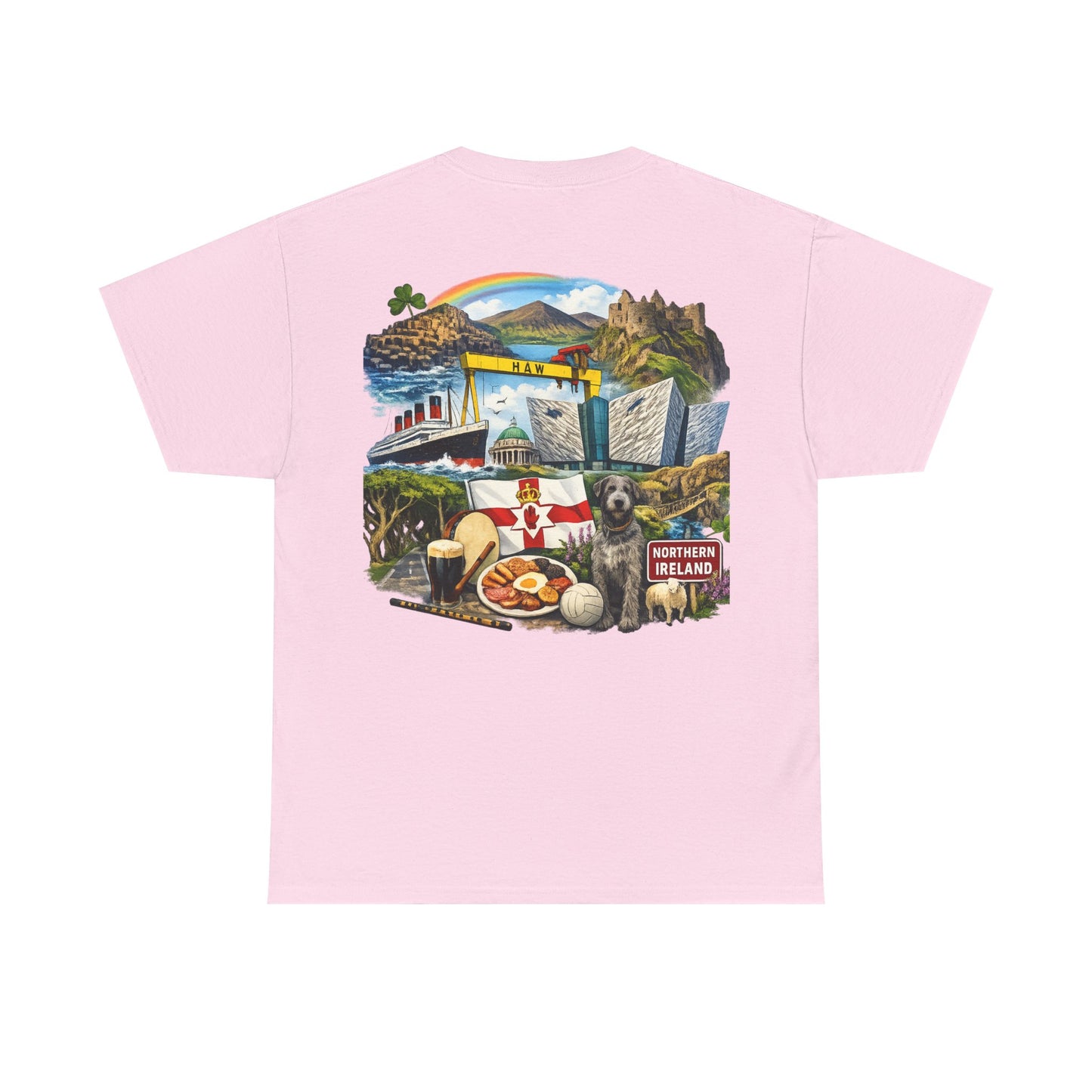 Northern Ireland Collage Tee — "Make Northern Ireland Great Again" Graphic T-Shirt