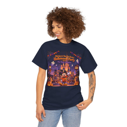 Halloween Mickey T-Shirt — "Not So Scary Halloween Party" Castle Graphic Tee