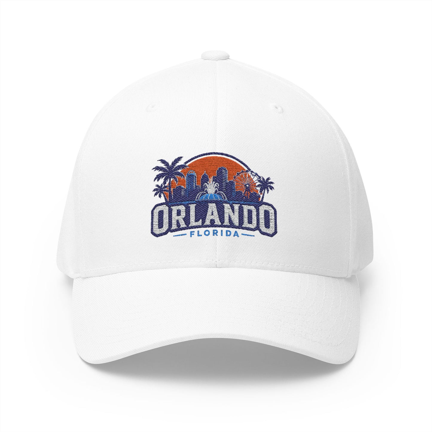Orlando Florida Embroidered Baseball Cap — Sunset Skyline Hat