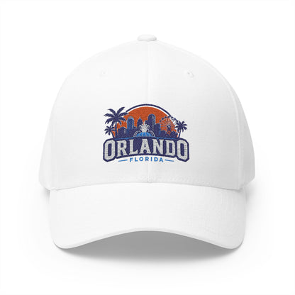Orlando Florida Embroidered Baseball Cap — Sunset Skyline Hat