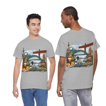 Newcastle Upon Tyne Landmark Tee — Vintage Cityscape T-Shirt