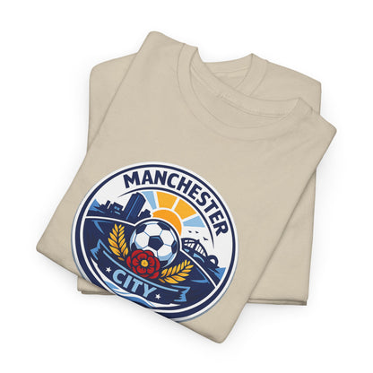 Manchester City Crest T-Shirt — Soccer Fan Tee