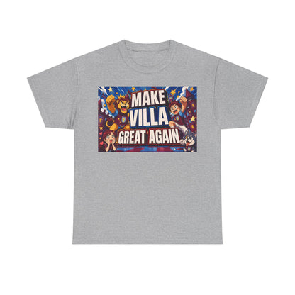 Aston VIlla Make Villa Great Again T-Shirt — Funny Political Parody Tee