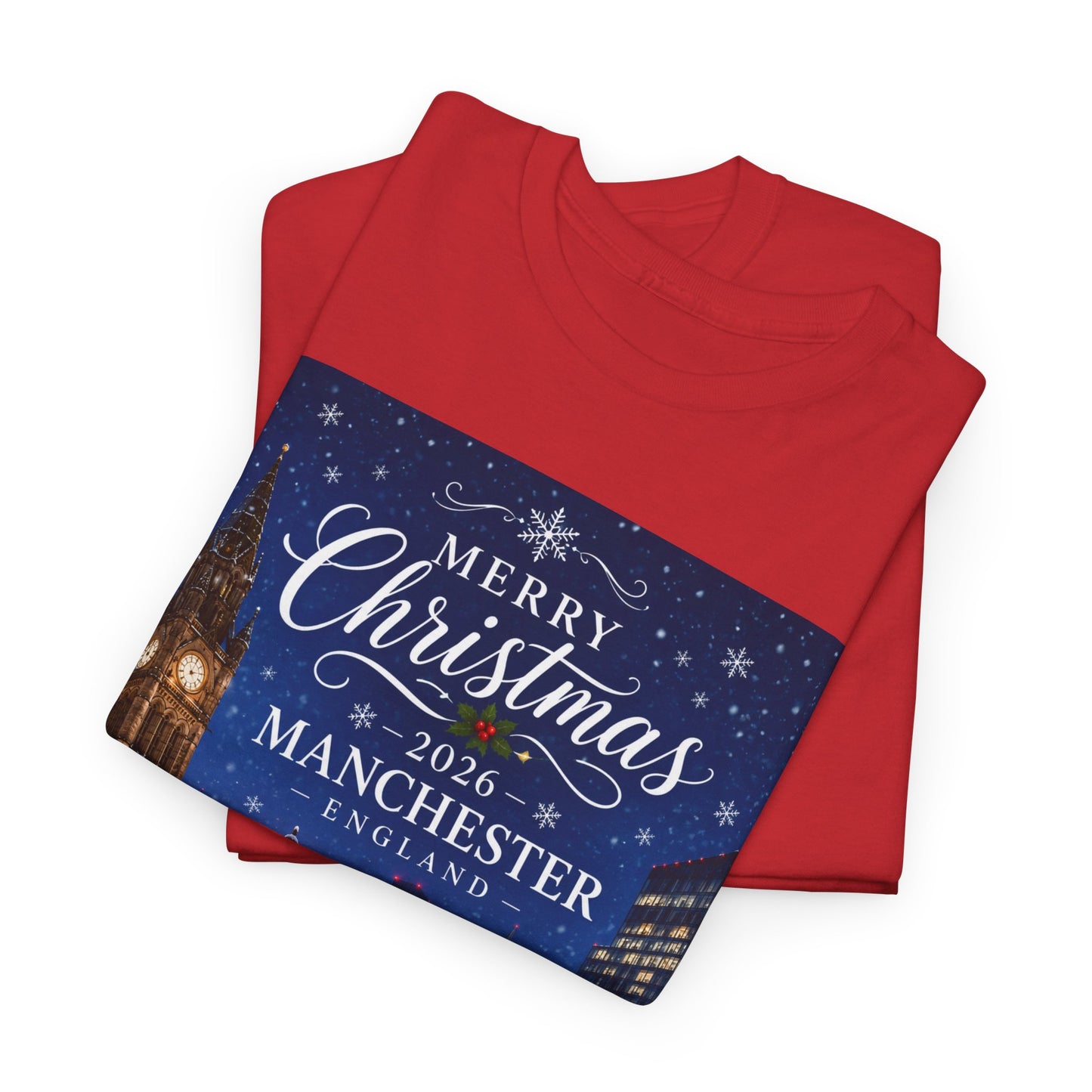 Manchester Christmas Tee — Merry Christmas 2026 Holiday T‑Shirt