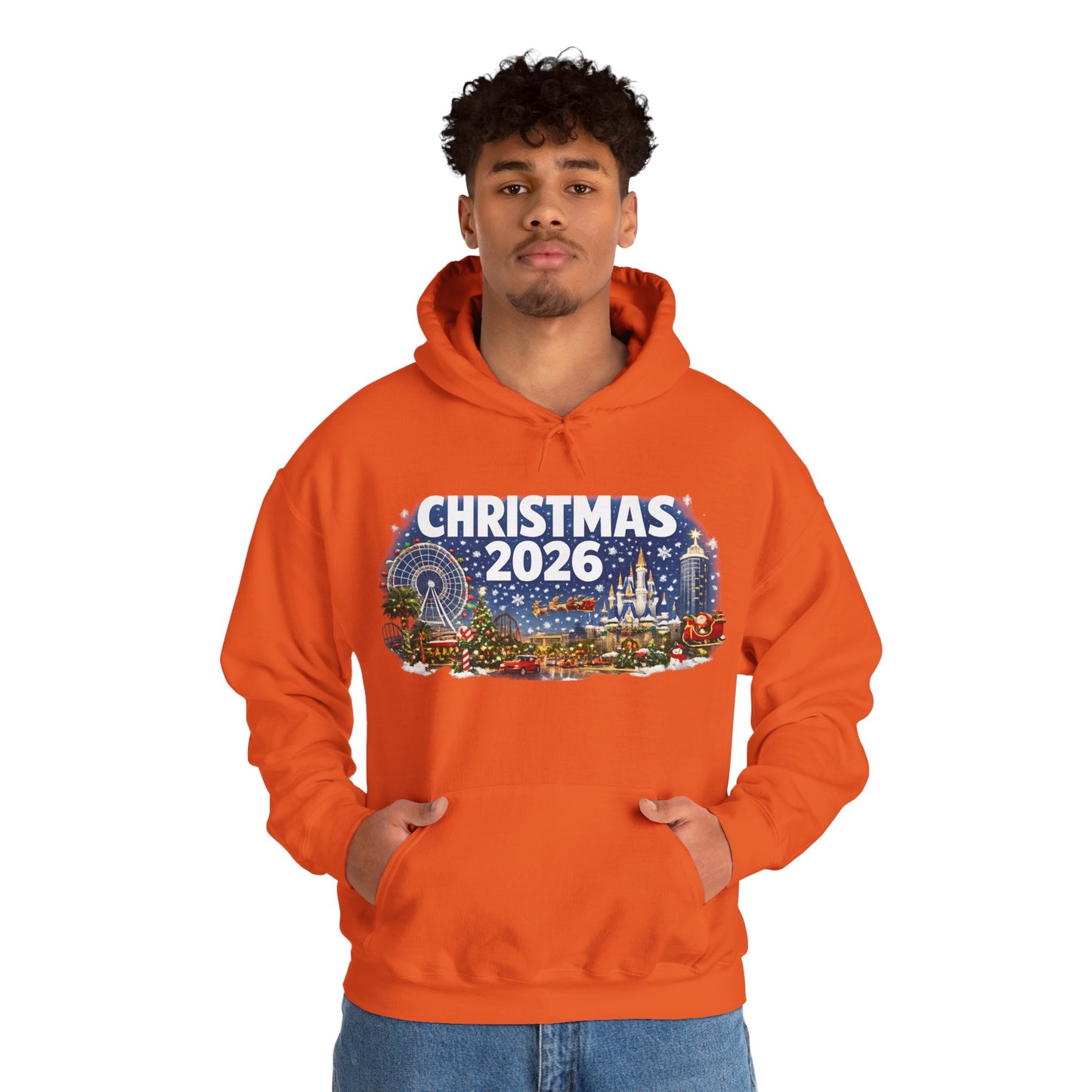 Christmas 2026 Holiday Hoodie — Festive Winter Village Sweatshirt