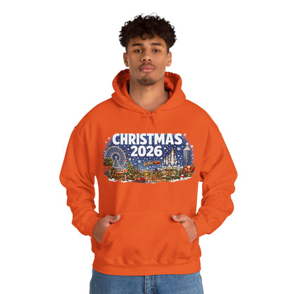 Christmas 2026 Holiday Hoodie — Festive Winter Village Sweatshirt