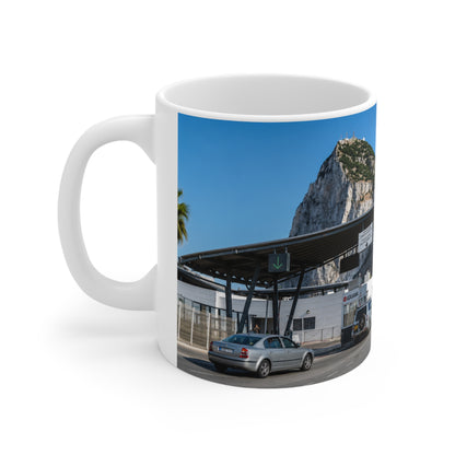 Gibraltar Rock Scenic Ceramic Mug – 11oz/15oz Travel Landmark Coffee Cup