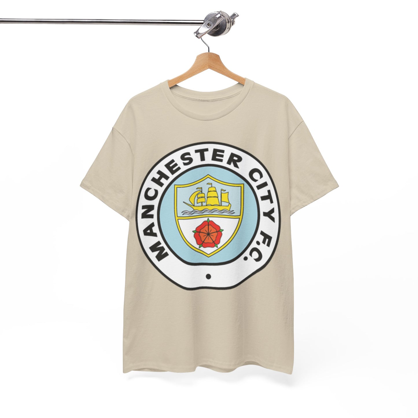 Manchester City F.C. Retro Crest T-Shirt – Retro Football Fan Tee