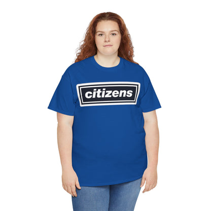 Citizens Manchester City Logo T-Shirt — Minimal Retro Box-Logo Tee