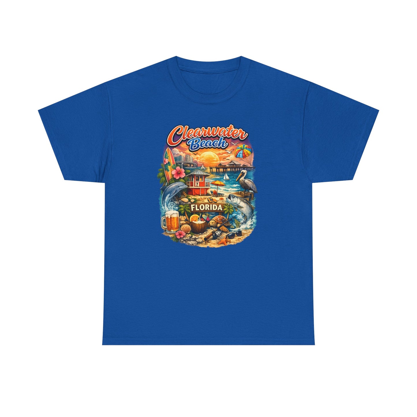 Clearwater Beach Florida Vintage Vacation T-Shirt