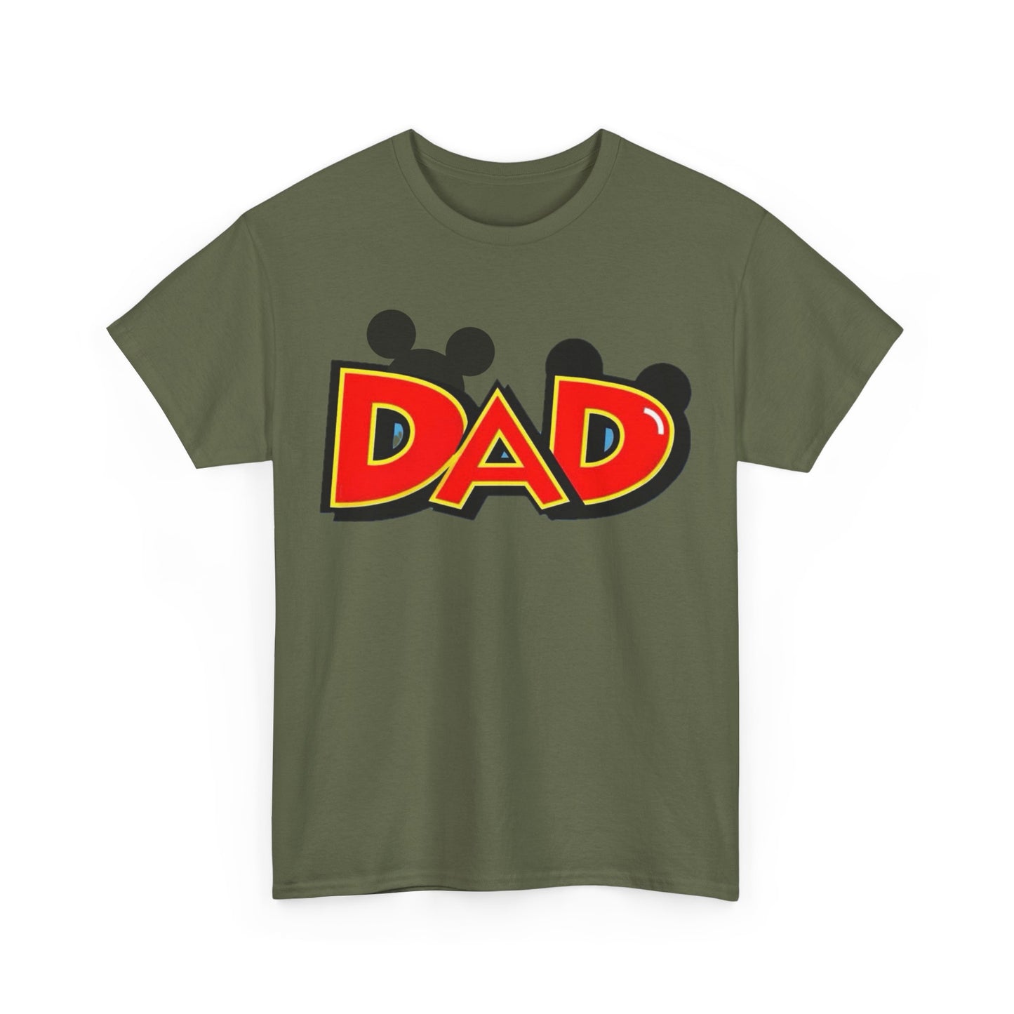 Disney Dad Mickey Ears T-Shirt – Retro Cartoon Dad Tee, Perfect Father’s Day Gift