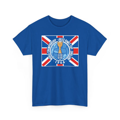 1966 World Cup Jules Rimet Trophy Tee — Vintage England Football Shirt