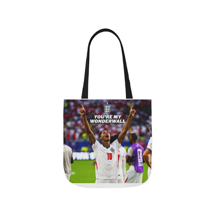 Jude Bellingham England Celebration Tote Bag – "You’re My Wonderwall" England Fan Canvas Tote