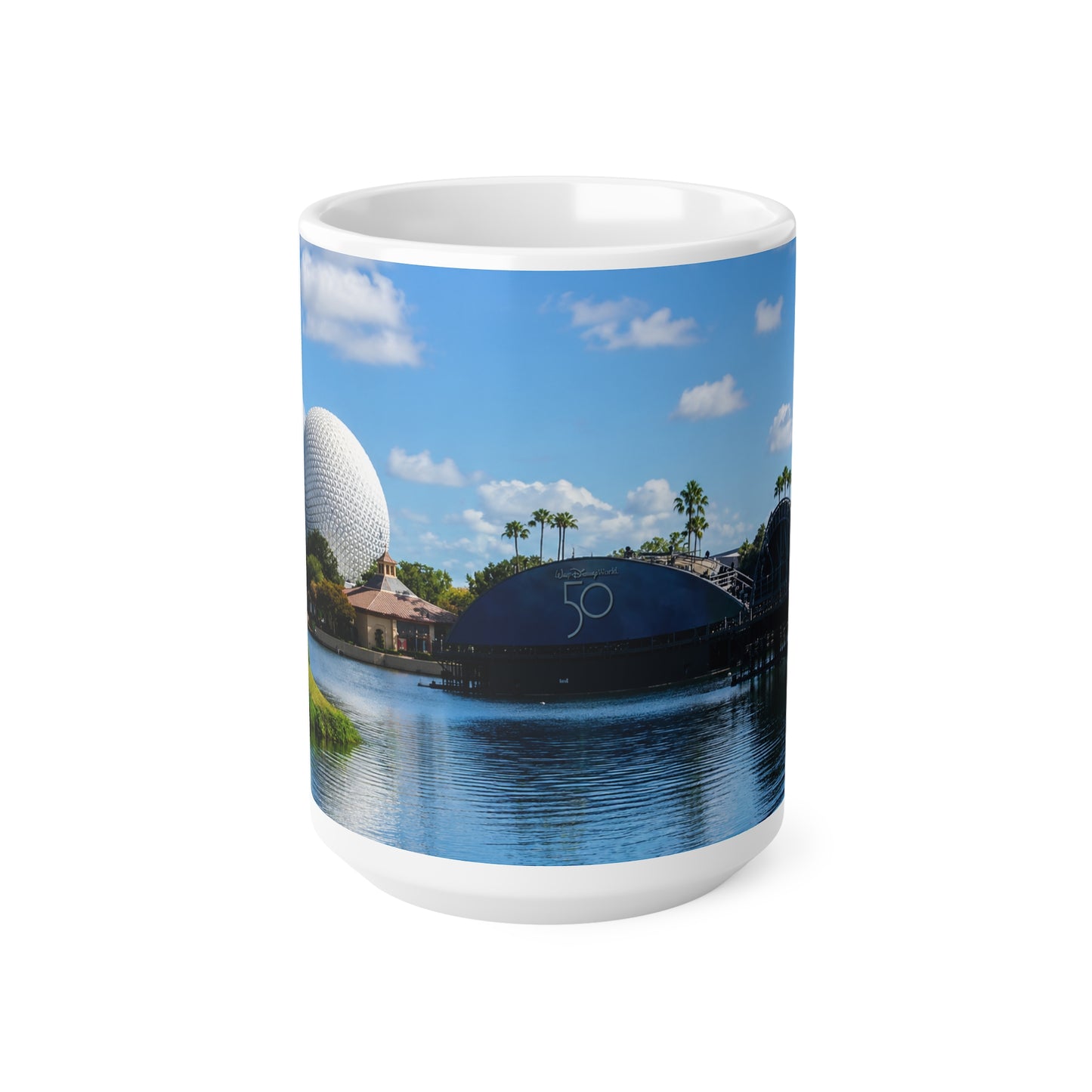 Epcot Spaceship Earth Scenic Ceramic Coffee Mug — 11oz & 15oz