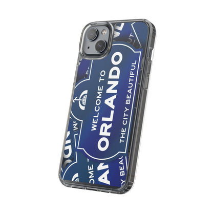 Orlando Clear Phone Case — "Welcome to Orlando" City Sign Design