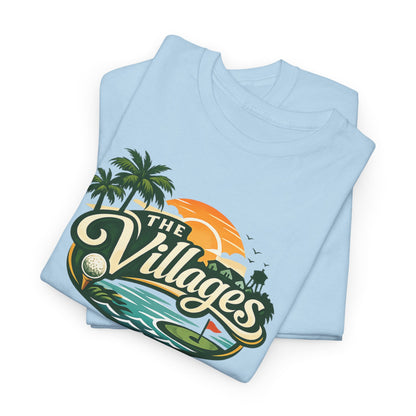 The Villages of Florida Sunset Logo Tee - Florida Palm Beach Retro T-Shirt