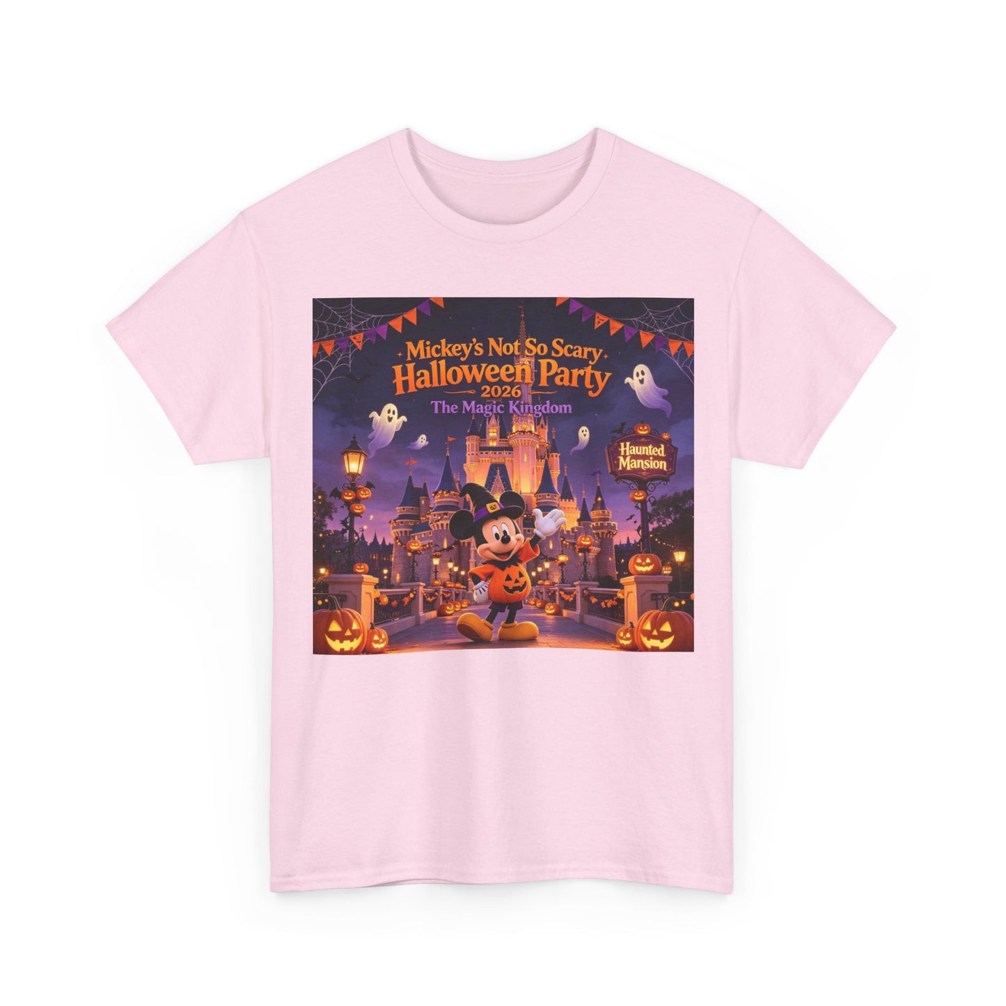 Halloween Mickey T-Shirt — "Not So Scary Halloween Party" Castle Graphic Tee