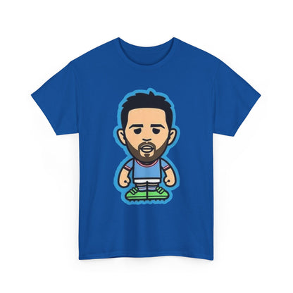 Bernardo Silva Manchester City Legend Graphic Tee — Player Cartoon Front & Tribute Poster Back