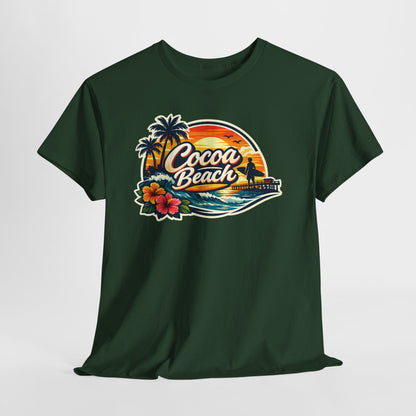 Cocoa Beach Vintage Sunset T-Shirt