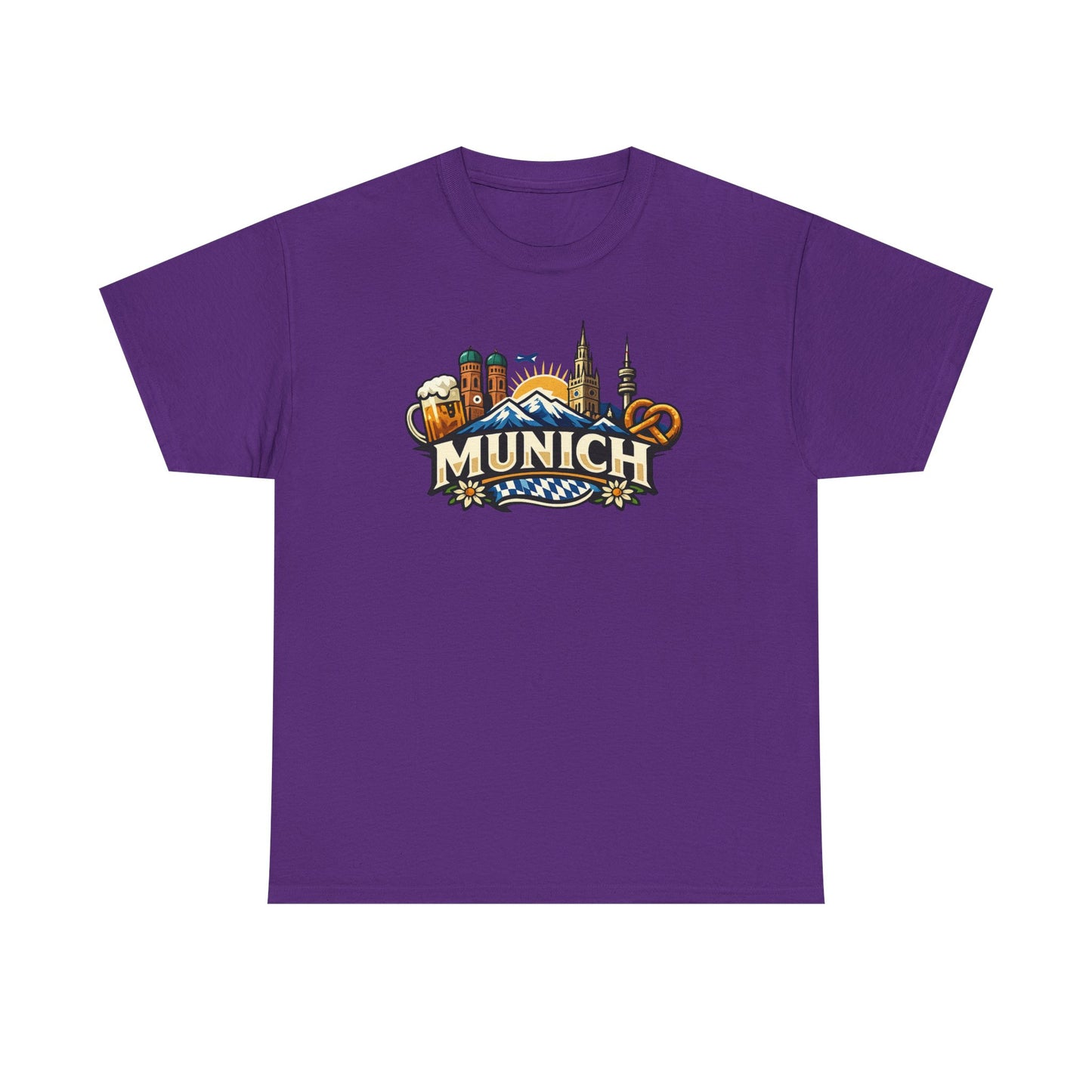 Munich Souvenir T‑Shirt — Oktoberfest Beer & Pretzel Graphic Tee