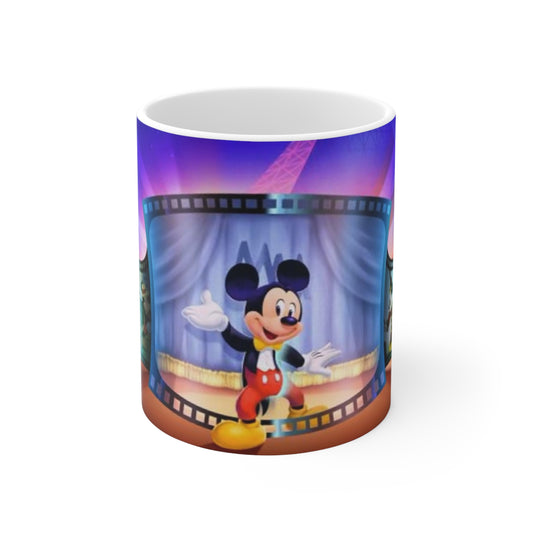 Animated Mouse Movie Theater Ceramic Mug — 11oz & 15oz