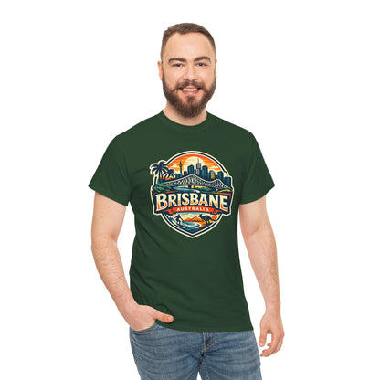 Brisbane Australia Vintage Sunset T-Shirt