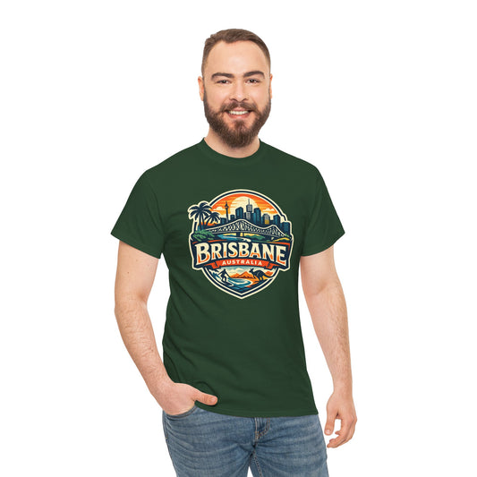 Brisbane Australia Vintage Sunset T-Shirt