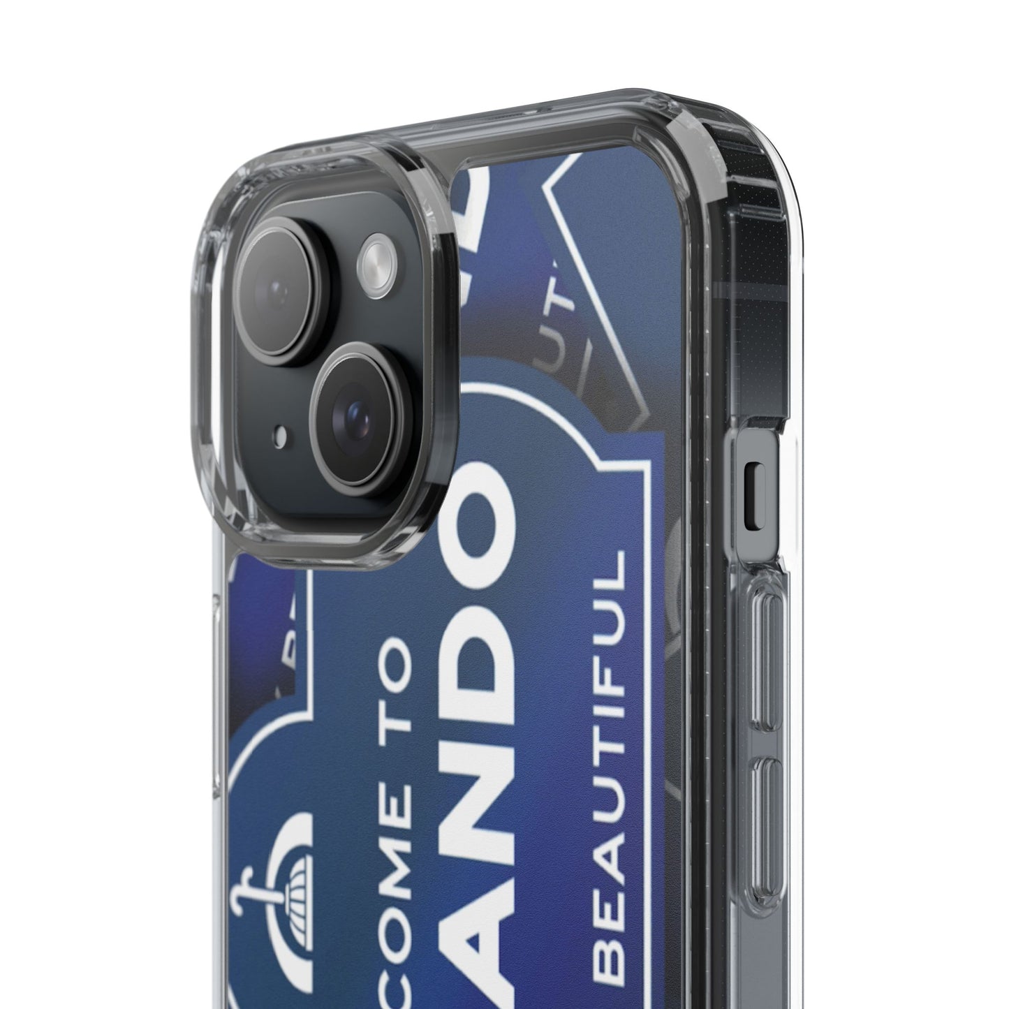 Orlando Clear Phone Case — "Welcome to Orlando" City Sign Design