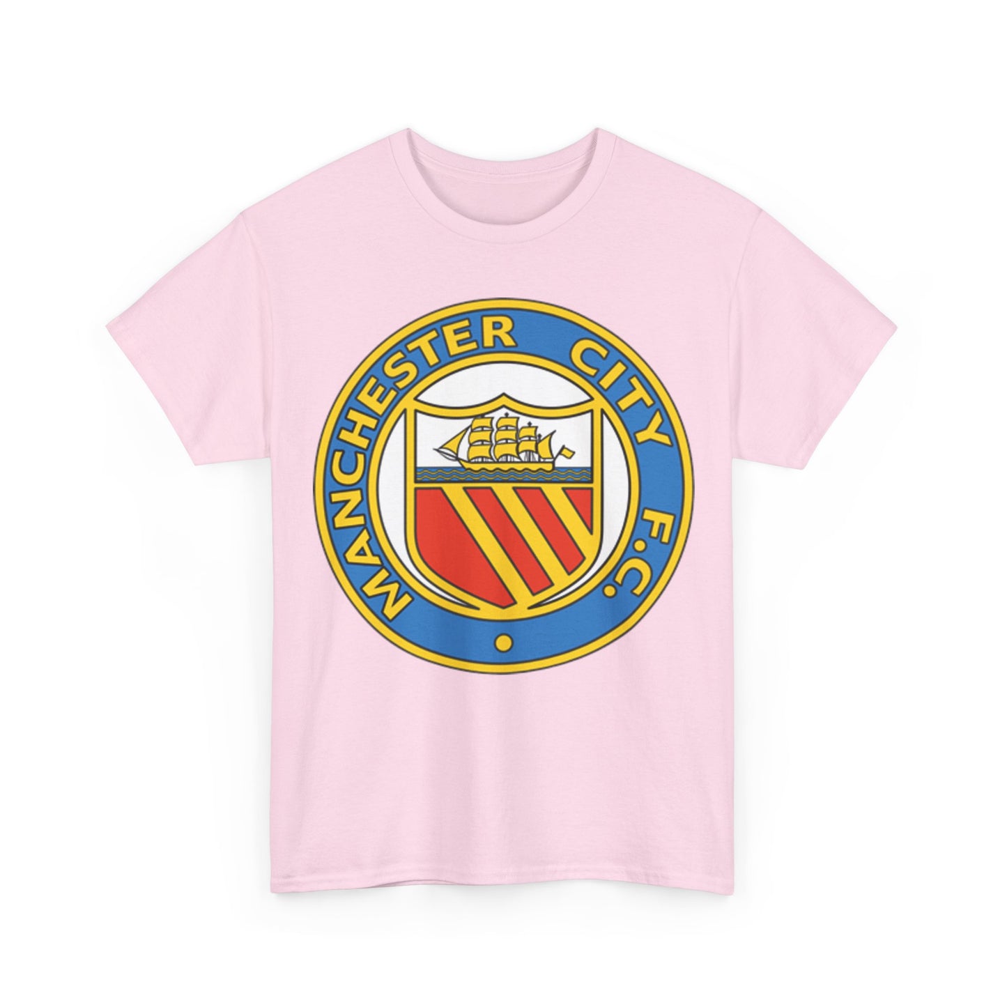 Manchester City Football Club Retro Crest T-Shirt - Retro Soccer Fan Tee