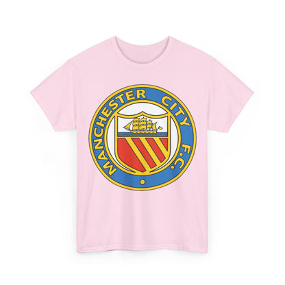 Manchester City Football Club Retro Crest T-Shirt - Retro Soccer Fan Tee