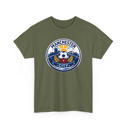 Manchester City Unofficial Soccer Logo T-Shirt — Football Fan Tee