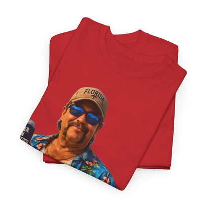 Florida Man Graphic Tee — Funny Vacation Shirt with Hawaiian Shirt Design