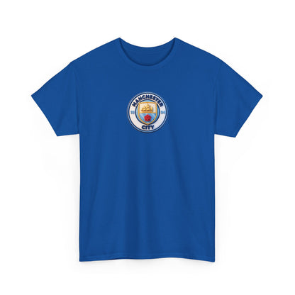 Manchester City Crest Unofficial 3D T-Shirt — Minimal Soccer Logo Tee