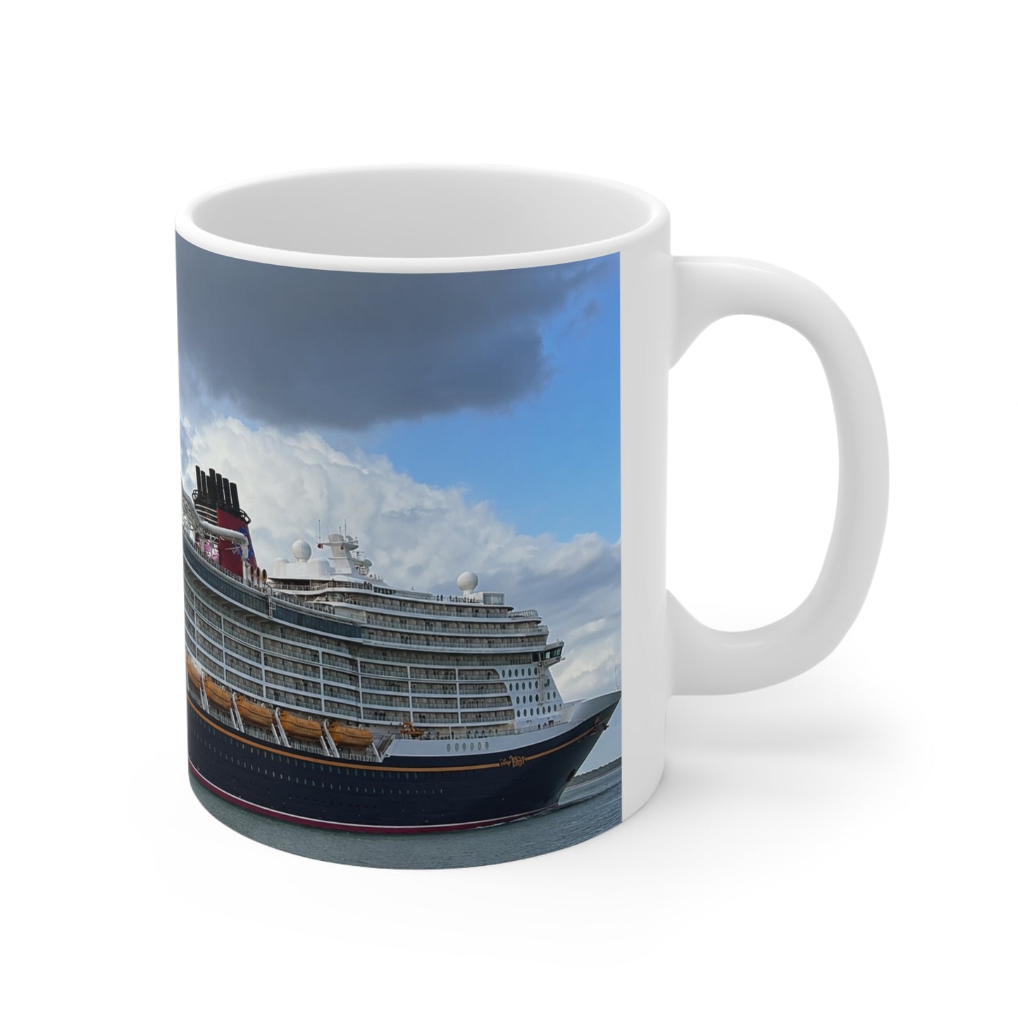 Disney Cruise Ship Coffee Mug — Panoramic Oceanliner Photo Mug (11oz & 15oz)