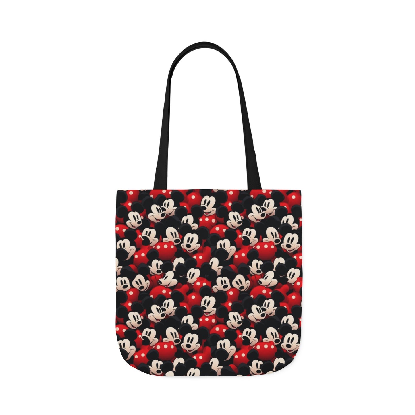 Mickey Mouse Canvas Tote — Retro Cartoon Character Allover Print