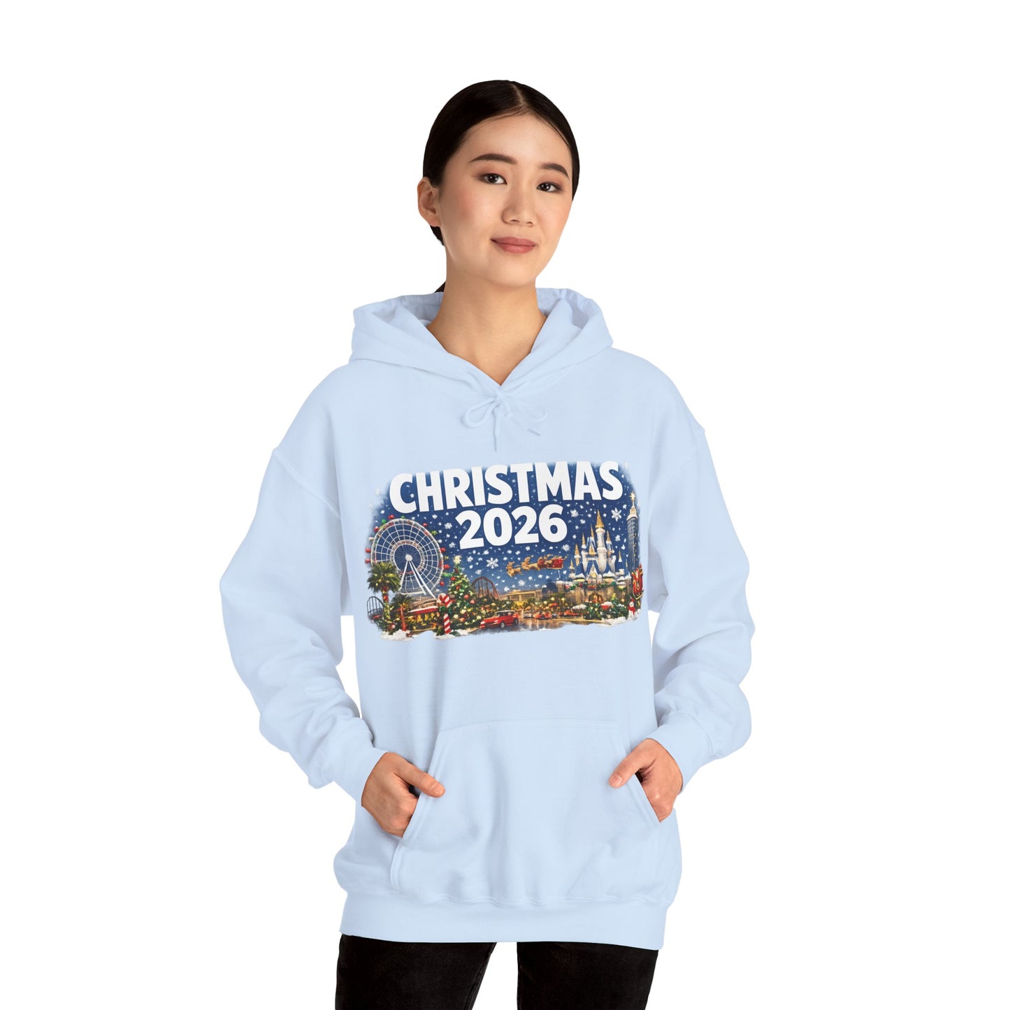Christmas 2026 Holiday Hoodie — Festive Winter Village Sweatshirt