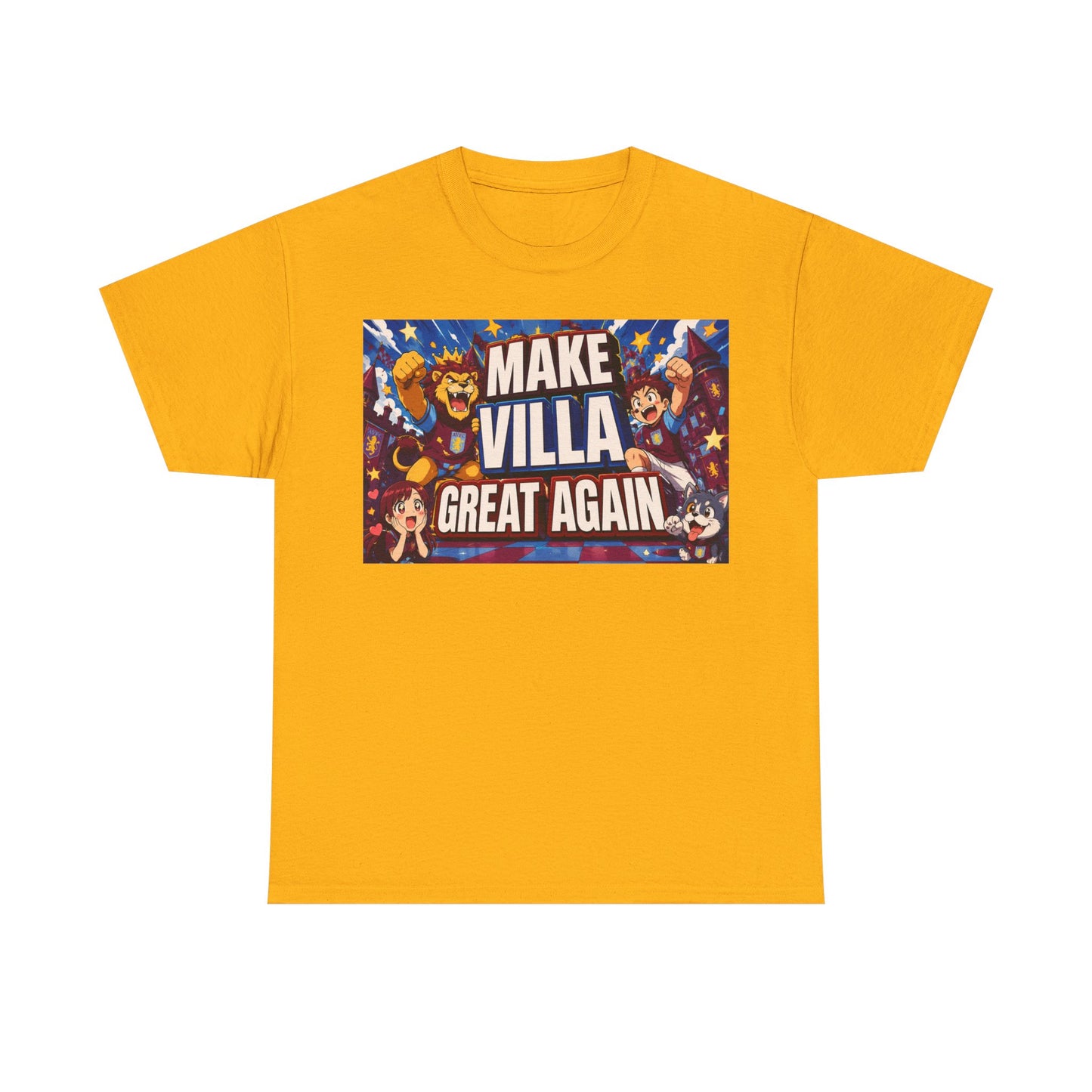 Aston VIlla Make Villa Great Again T-Shirt — Funny Political Parody Tee