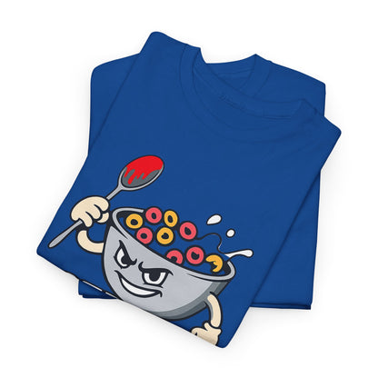 Cereal Killer Graphic Tee — Funny Breakfast Cartoon T‑Shirt