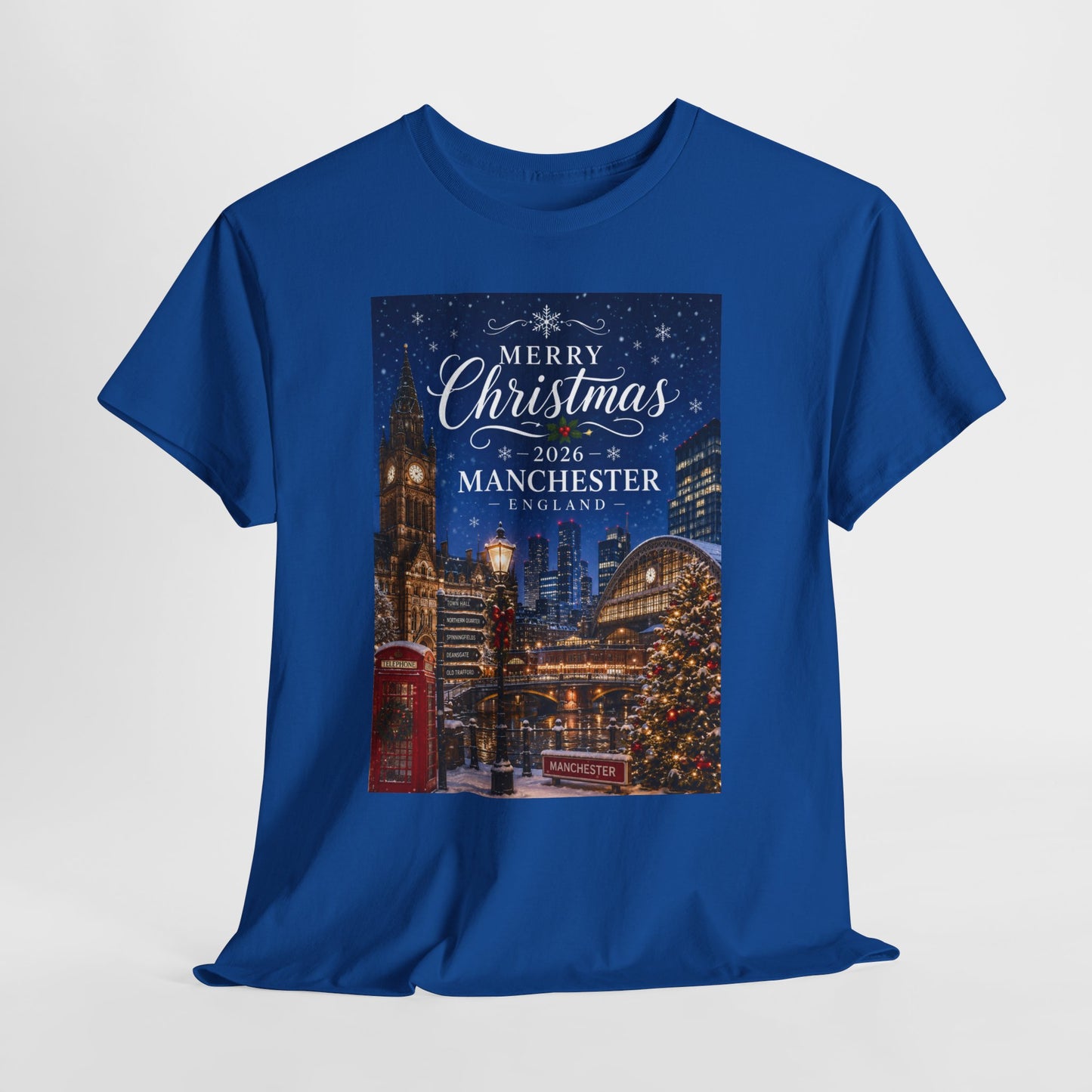Manchester Christmas Tee — Merry Christmas 2026 Holiday T‑Shirt