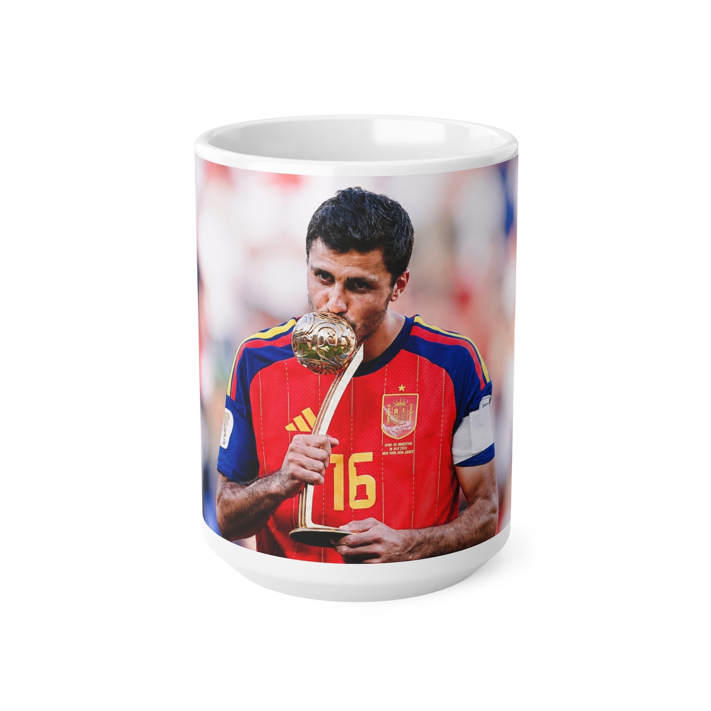 Rodri Manchester City and Spain World Cup Trophy Mug - Ceramic Coffee Cup (11oz & 15oz)