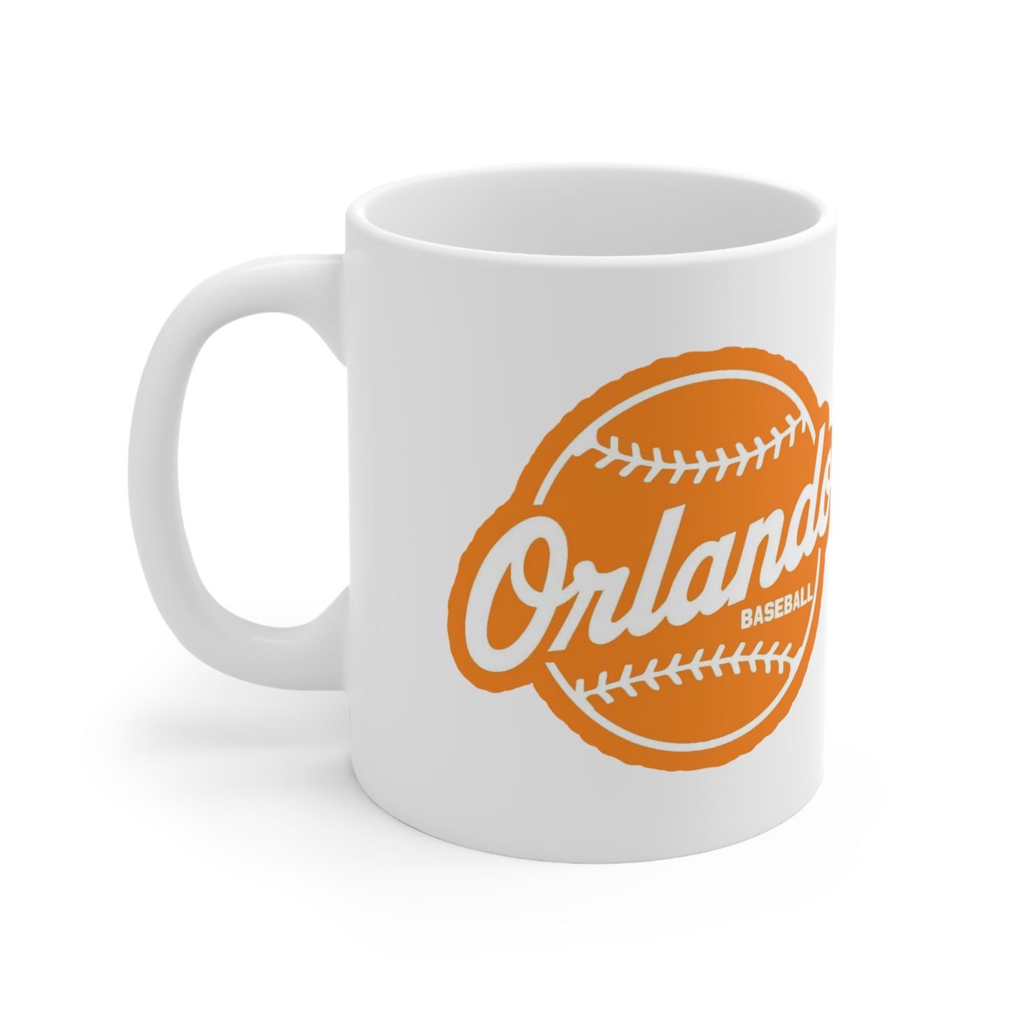 Orlando Baseball Ceramic Mug — Vintage Orange Team Logo (11oz & 15oz)