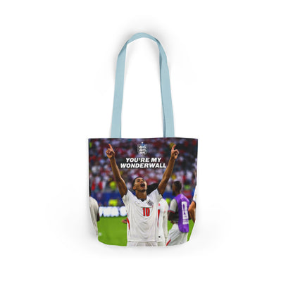 Jude Bellingham England Celebration Tote Bag – "You’re My Wonderwall" England Fan Canvas Tote