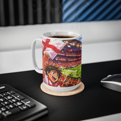 England Football Fan Ceramic Mug — Stadium Crowd 11oz & 15oz