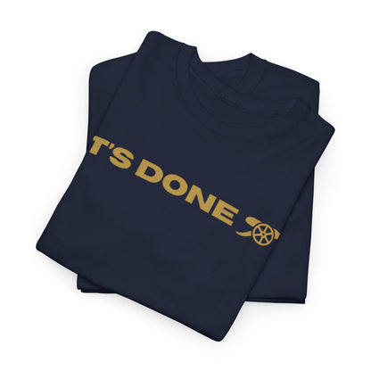 It's Done Arsenal Champions T-Shirt – Minimalist Gold Script Tee
