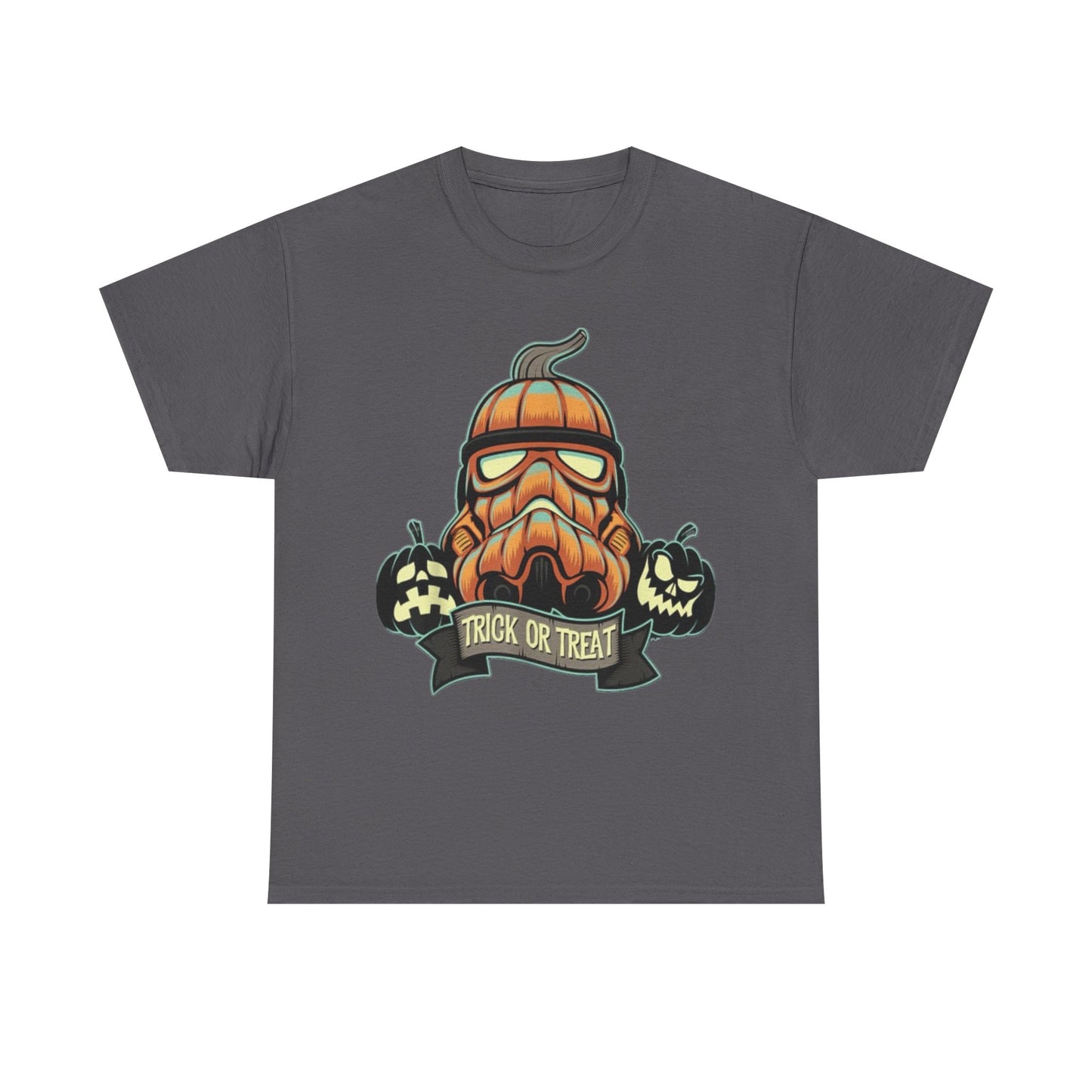 Halloween Pumpkin Mask T-Shirt — Trick or Treat Graphic Tee